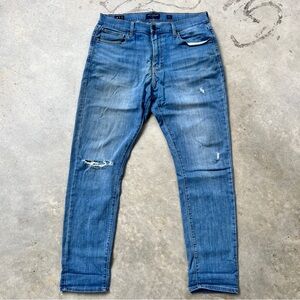 Lucky Brand Men's Distressed Blue Slim Straight Leg Jeans